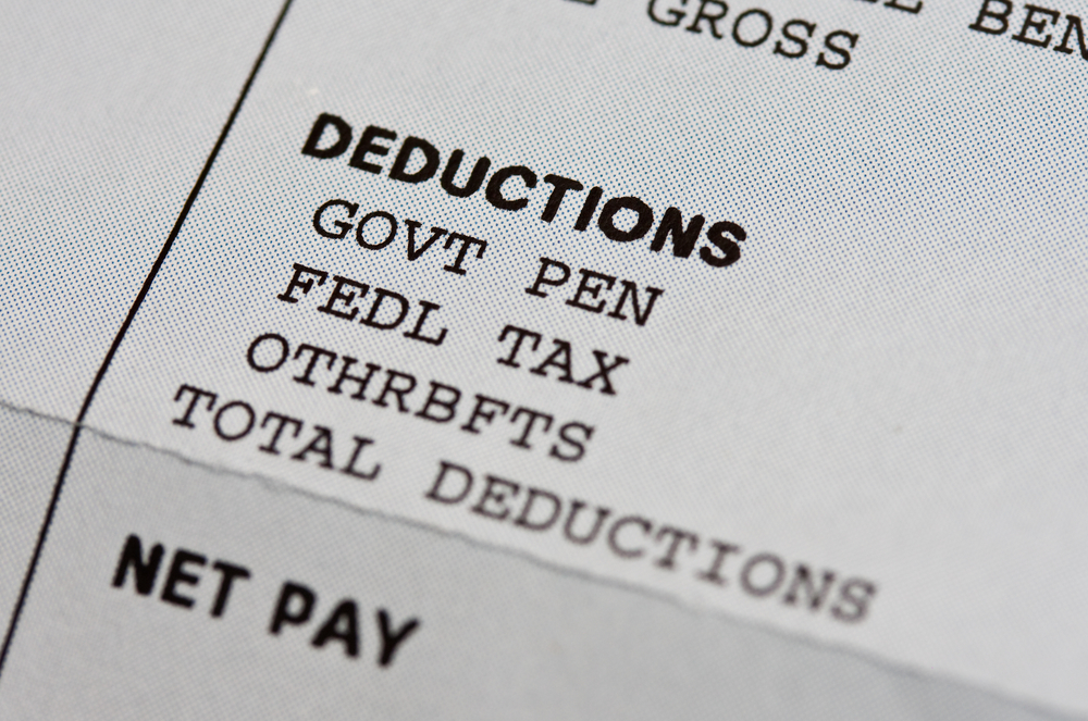 Deductions list