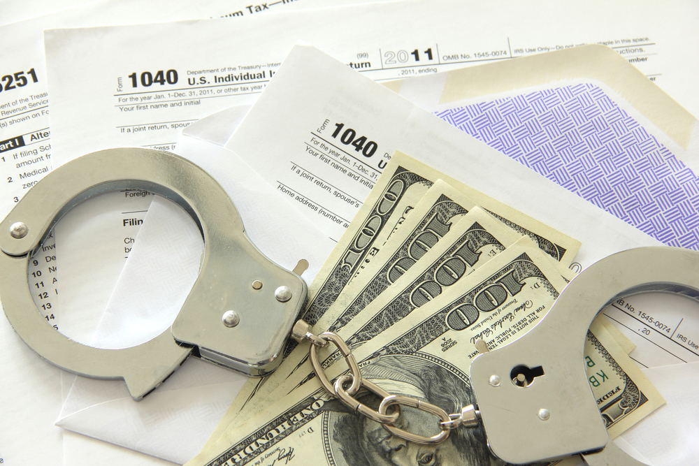 Handcuffs on tax forms